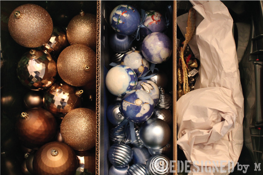 Organization tips for your Christmas decorations | Redesigned by M