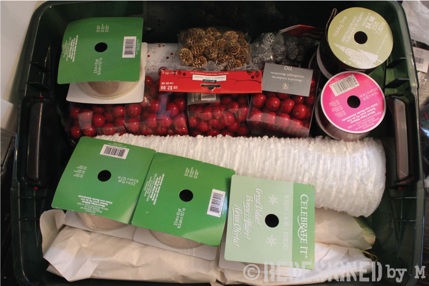 Organization tips for your Christmas decorations | Redesigned by M