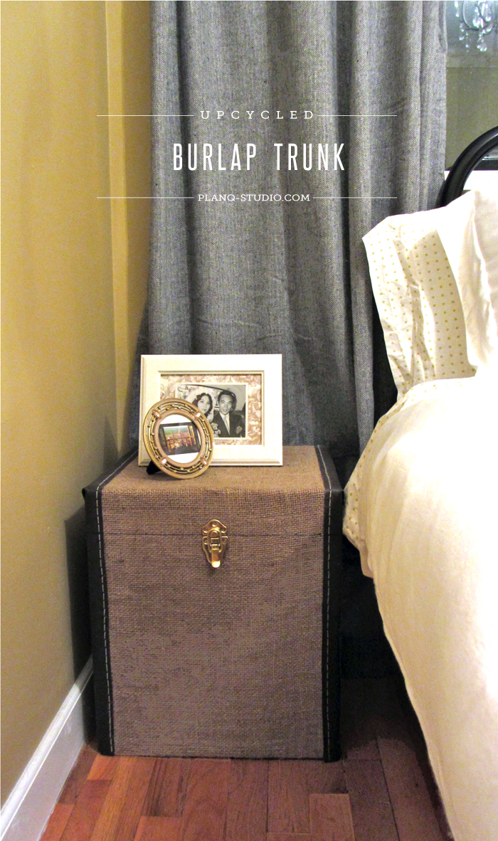 Upcycled Burlap Trunk | Planq Studio