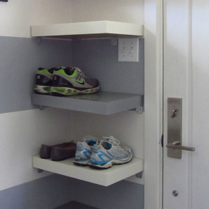 Ikea Hack: Lack Table Shoe Shelves | Planq Studio