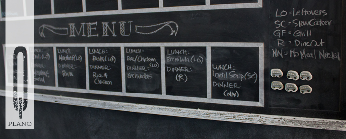 Magnetic Chalkboard Calendar | Planq Studio