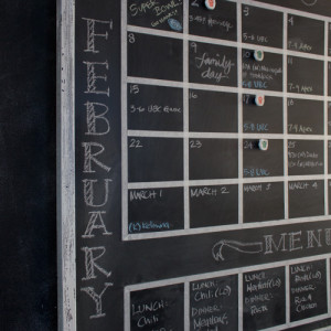 Magnetic Chalkboard Calendar | Planq Studio
