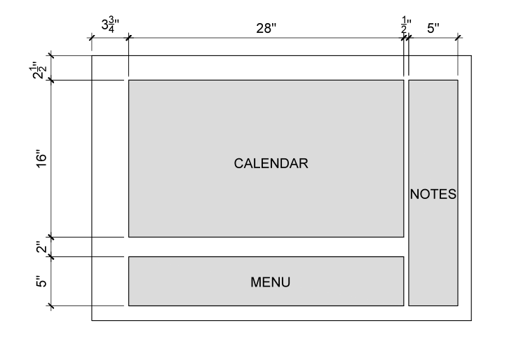 Magnetic Chalkboard Calendar | Planq Studio