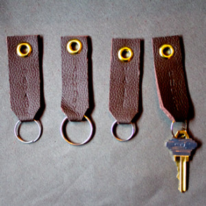 DIY Leather Key Fobs | Planq Studio