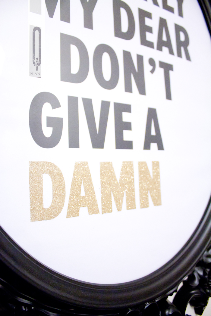 GWTW Glitter Poster | Planq Studio