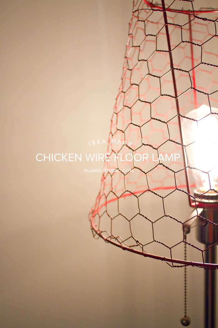 Chicken Wire Floor Lamp (Ikea Hack) | Planq Studio